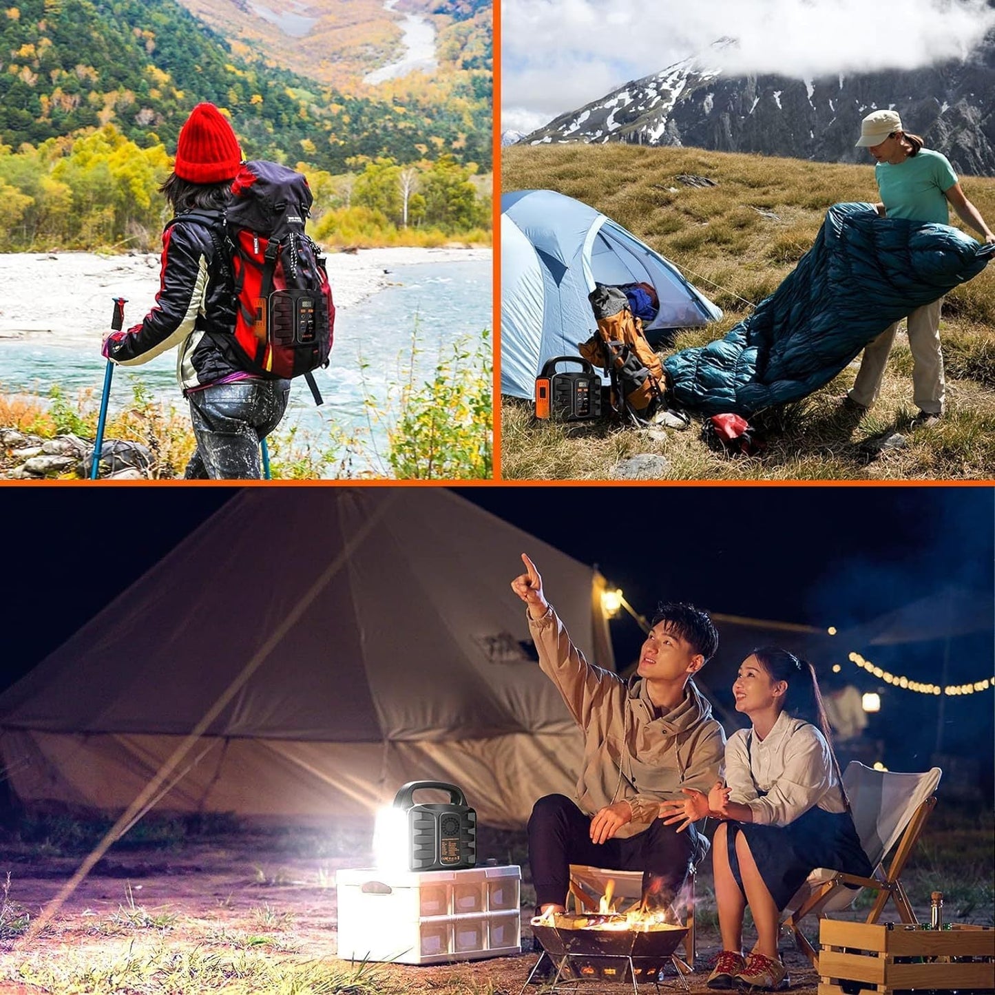 150W Portable Power Station, 155Wh 42000mAh Outdoor Solar Generator