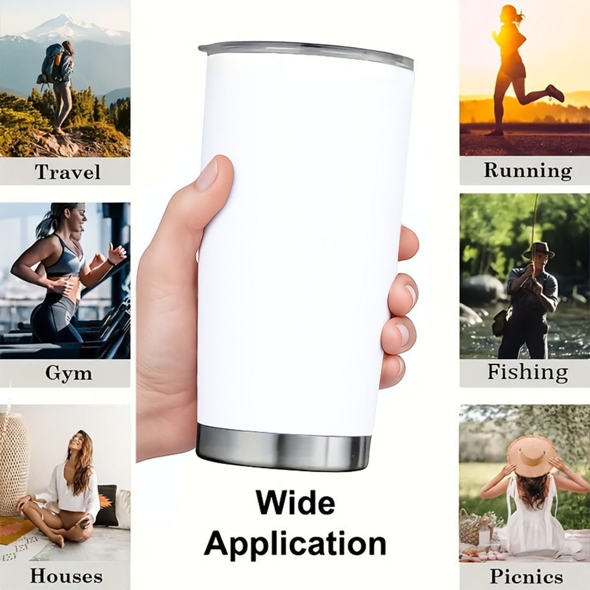 Custom 20 OZ Tumbler With Sliding Lid