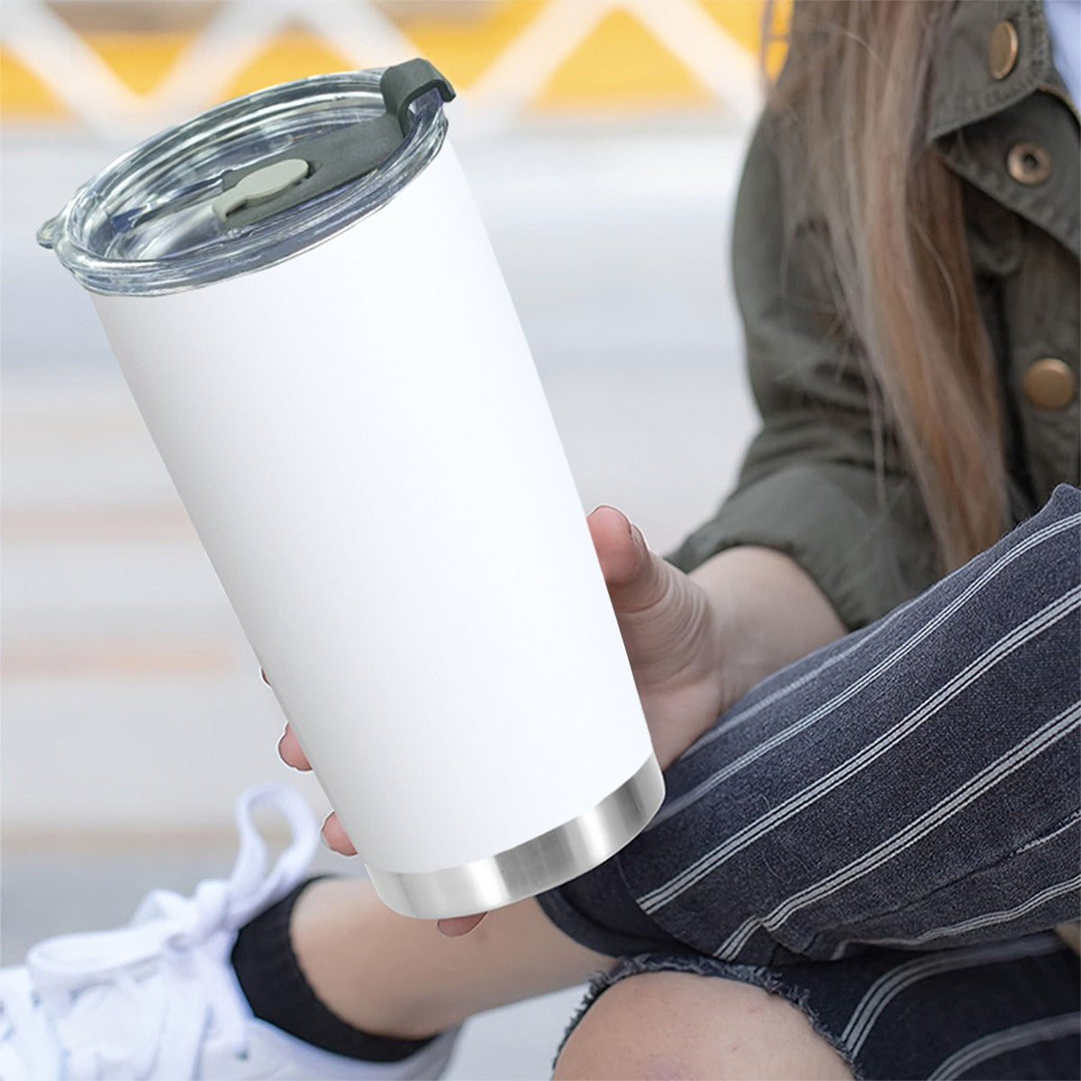 Custom 20 OZ Tumbler With Sliding Lid